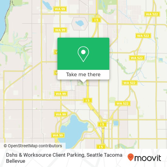 Mapa de Dshs & Worksource Client Parking