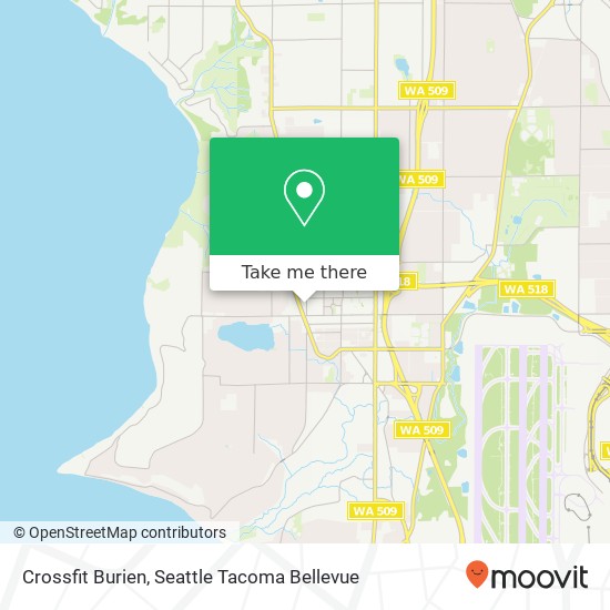 Crossfit Burien map