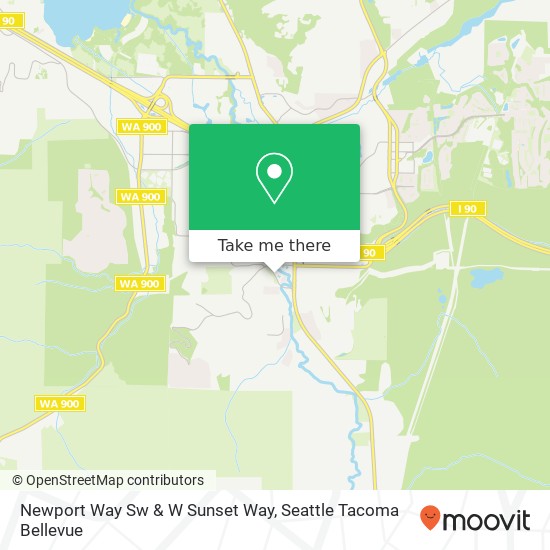 Newport Way Sw & W Sunset Way map