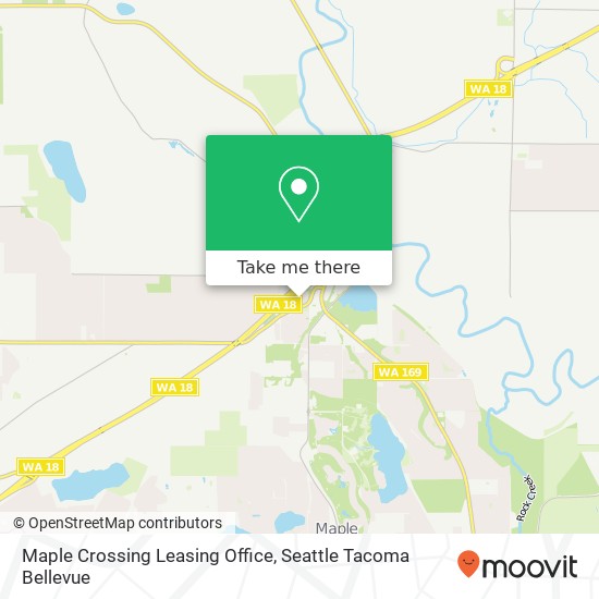 Maple Crossing Leasing Office map