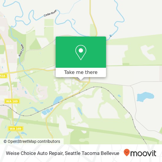 Mapa de Weise Choice Auto Repair