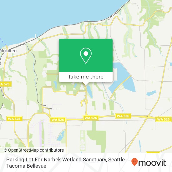 Parking Lot For Narbek Wetland Sanctuary map