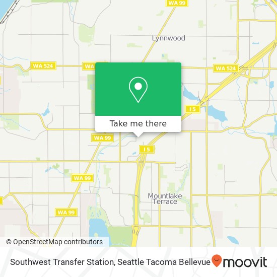 Southwest Transfer Station map