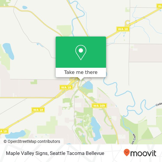 Mapa de Maple Valley Signs