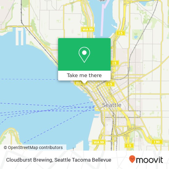 Mapa de Cloudburst Brewing