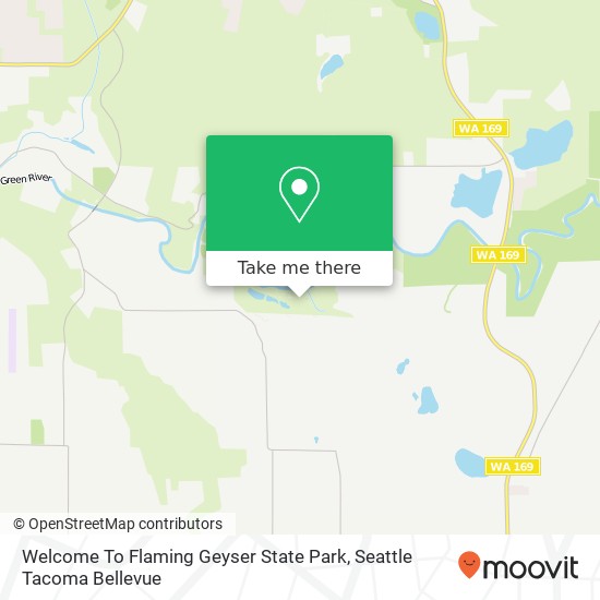 Mapa de Welcome To Flaming Geyser State Park