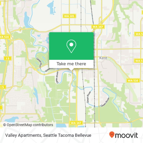 Valley Apartments map