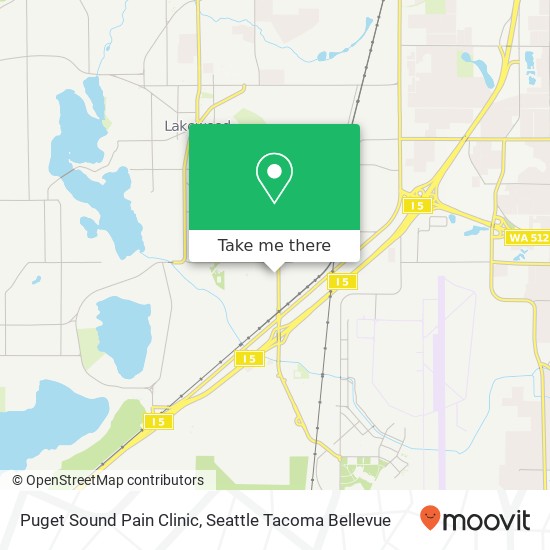 Puget Sound Pain Clinic map