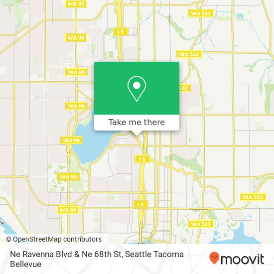 Ne Ravenna Blvd & Ne 68th St map