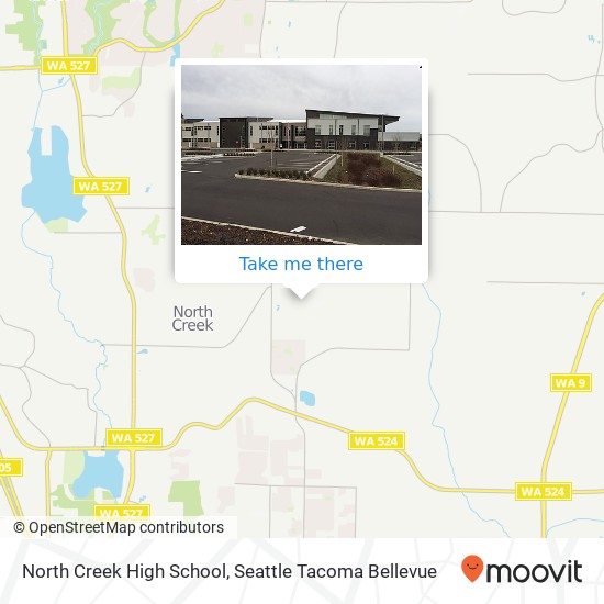 Mapa de North Creek High School