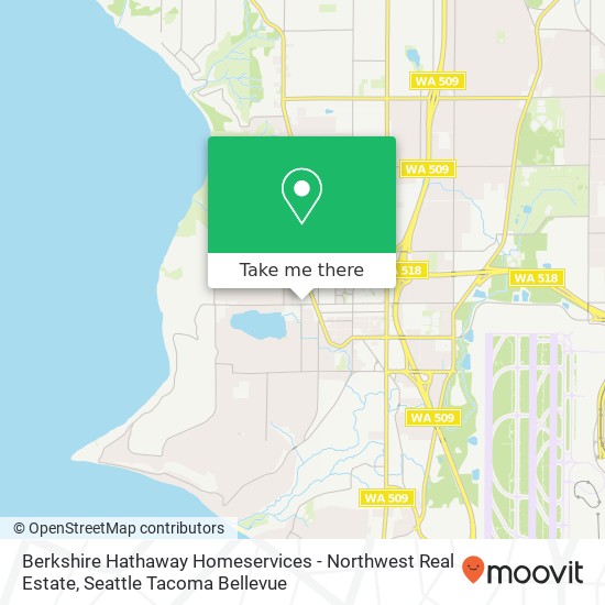 Mapa de Berkshire Hathaway Homeservices - Northwest Real Estate