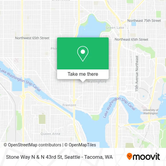 Mapa de Stone Way N & N 43rd St