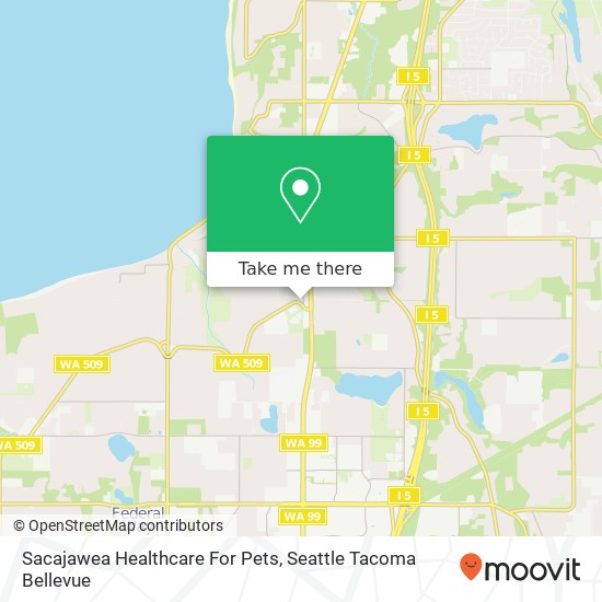 Sacajawea Healthcare For Pets map