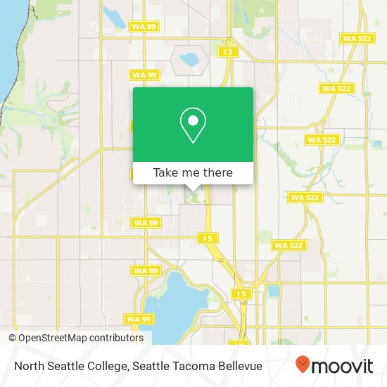 Mapa de North Seattle College