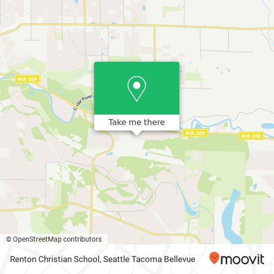 Renton Christian School map
