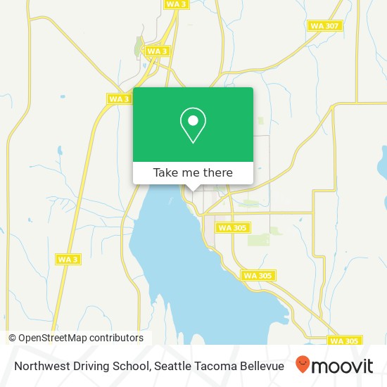 Mapa de Northwest Driving School