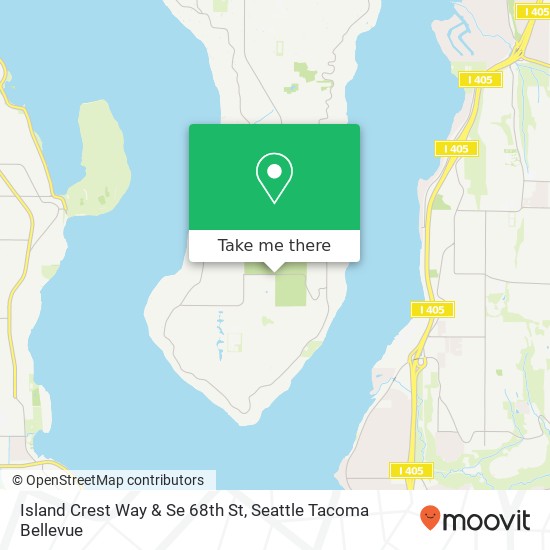 Island Crest Way & Se 68th St map