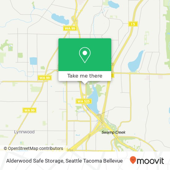 Mapa de Alderwood Safe Storage