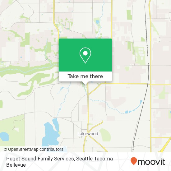 Puget Sound Family Services map