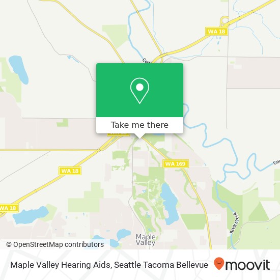 Mapa de Maple Valley Hearing Aids