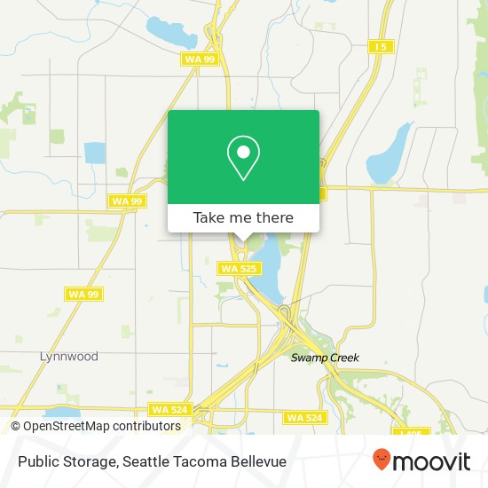 Public Storage map