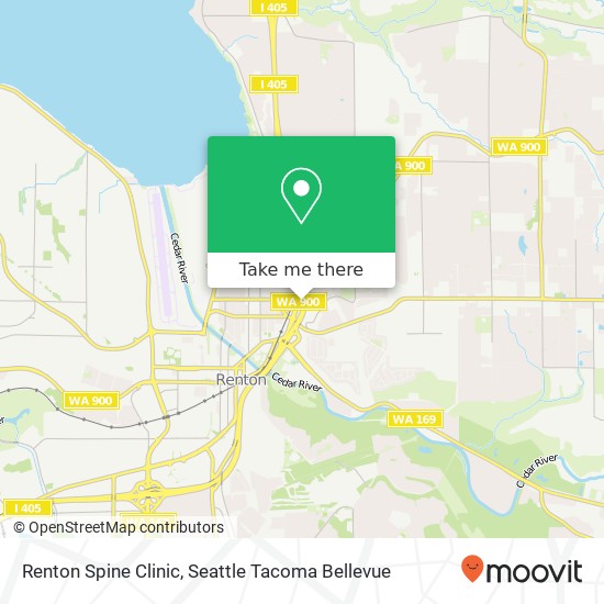 Renton Spine Clinic map