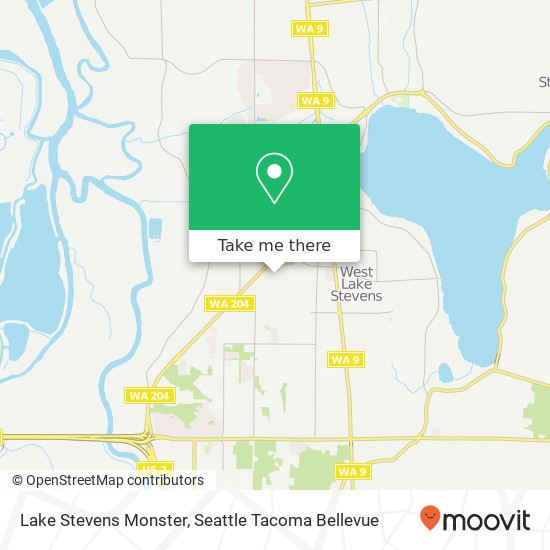 Mapa de Lake Stevens Monster
