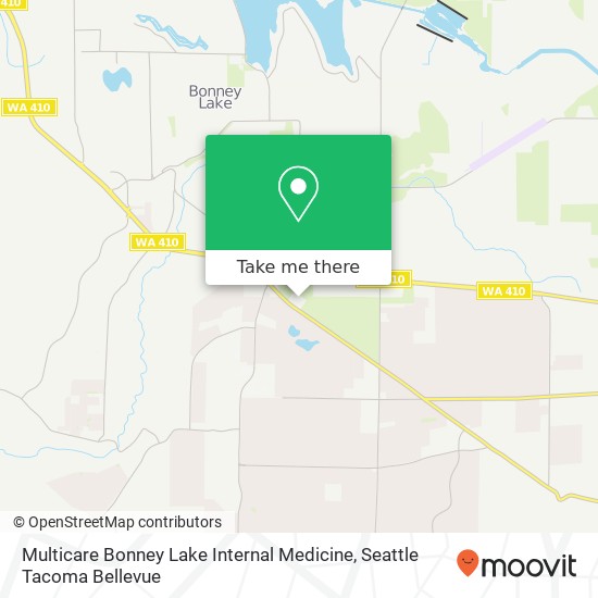 Multicare Bonney Lake Internal Medicine map