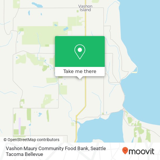 Vashon Maury Community Food Bank map