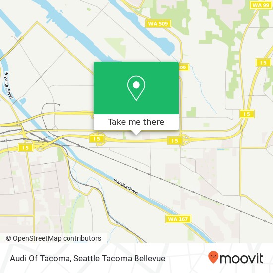 Audi Of Tacoma map