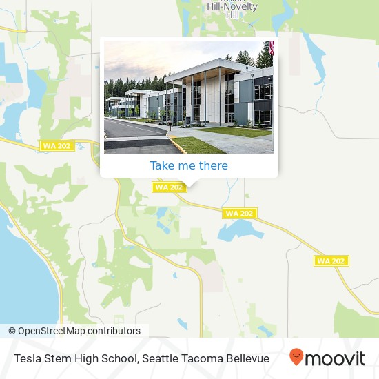 Mapa de Tesla Stem High School