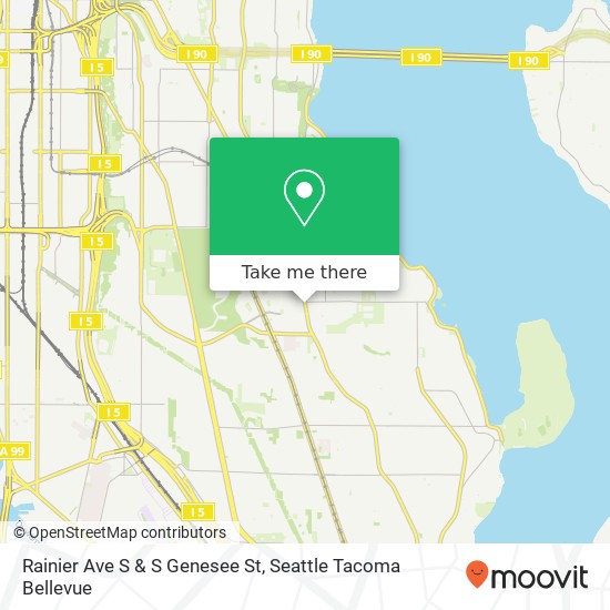 Rainier Ave S & S Genesee St map