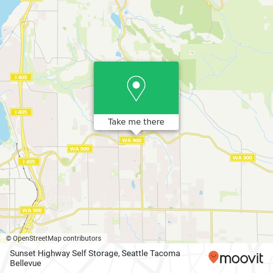 Mapa de Sunset Highway Self Storage