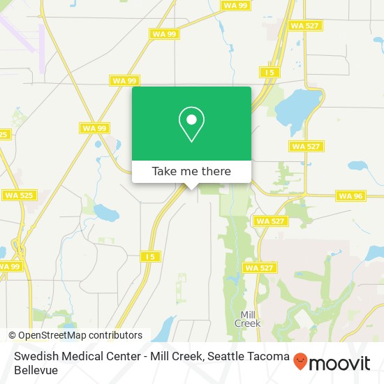 Swedish Medical Center - Mill Creek map