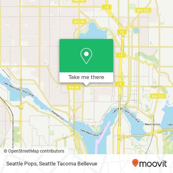 Mapa de Seattle Pops