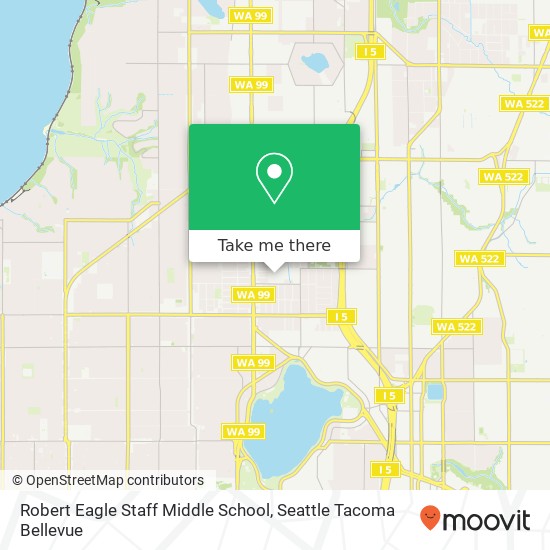 Robert Eagle Staff Middle School map