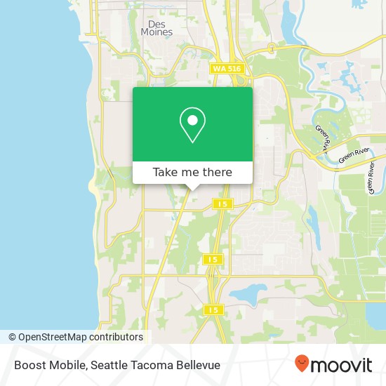 Mapa de Boost Mobile