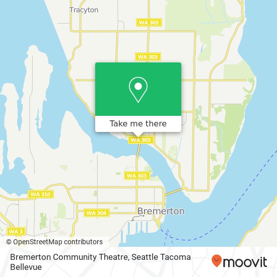 Mapa de Bremerton Community Theatre