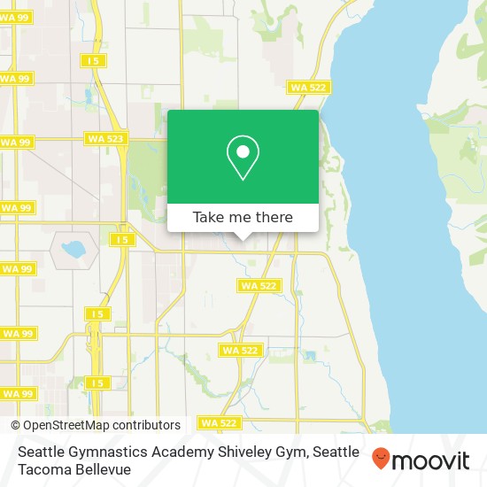 Seattle Gymnastics Academy Shiveley Gym map