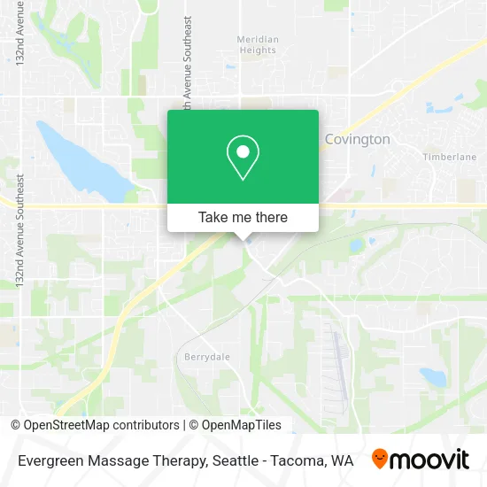 Evergreen Massage Therapy map