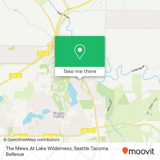 Mapa de The Mews At Lake Wilderness