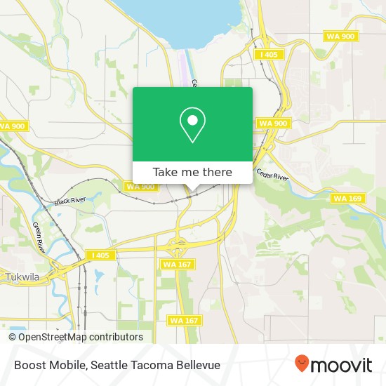 Mapa de Boost Mobile