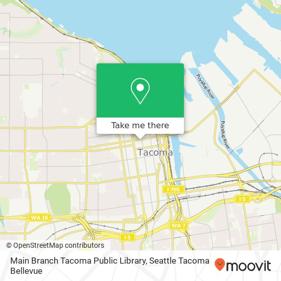 Main Branch Tacoma Public Library map