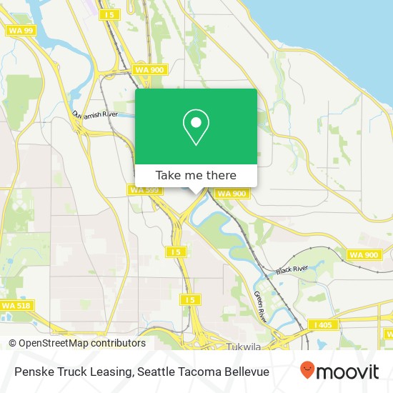 Mapa de Penske Truck Leasing