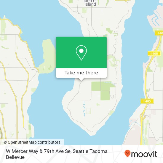 Mapa de W Mercer Way & 79th Ave Se