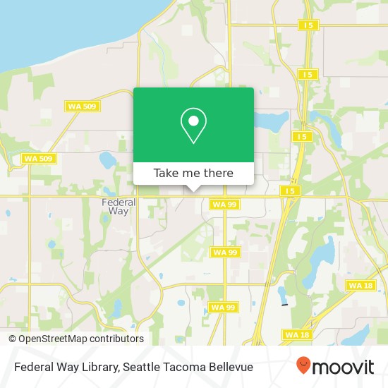 Mapa de Federal Way Library