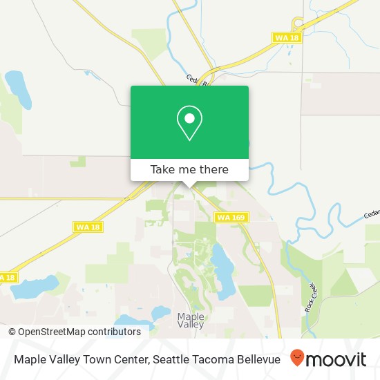 Mapa de Maple Valley Town Center