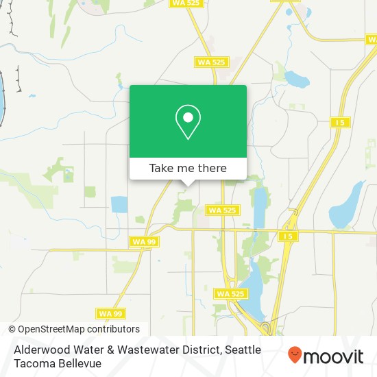 Mapa de Alderwood Water & Wastewater District