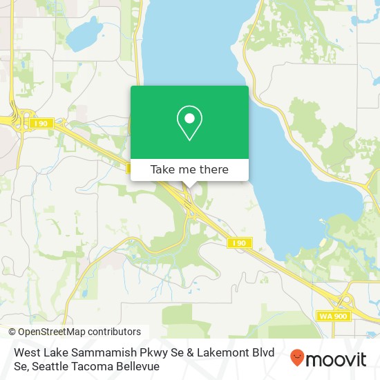 West Lake Sammamish Pkwy Se & Lakemont Blvd Se map