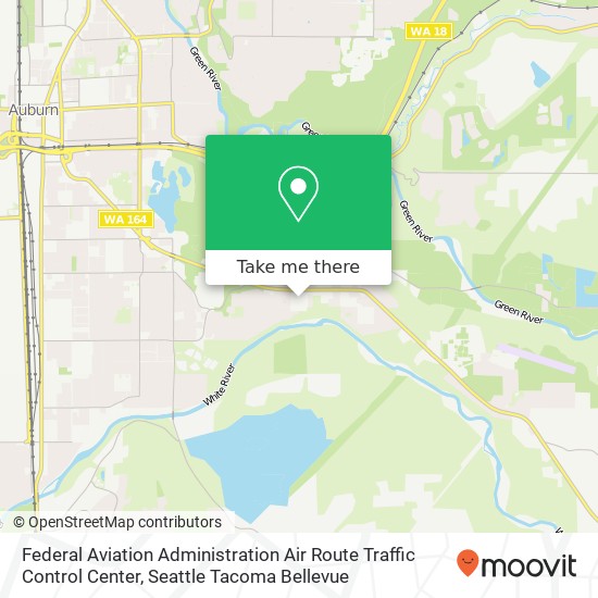 Mapa de Federal Aviation Administration Air Route Traffic Control Center